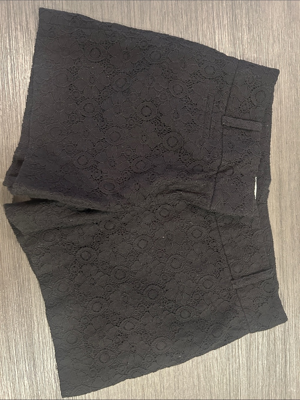 LOFT Black Lace Eyelet Shorts